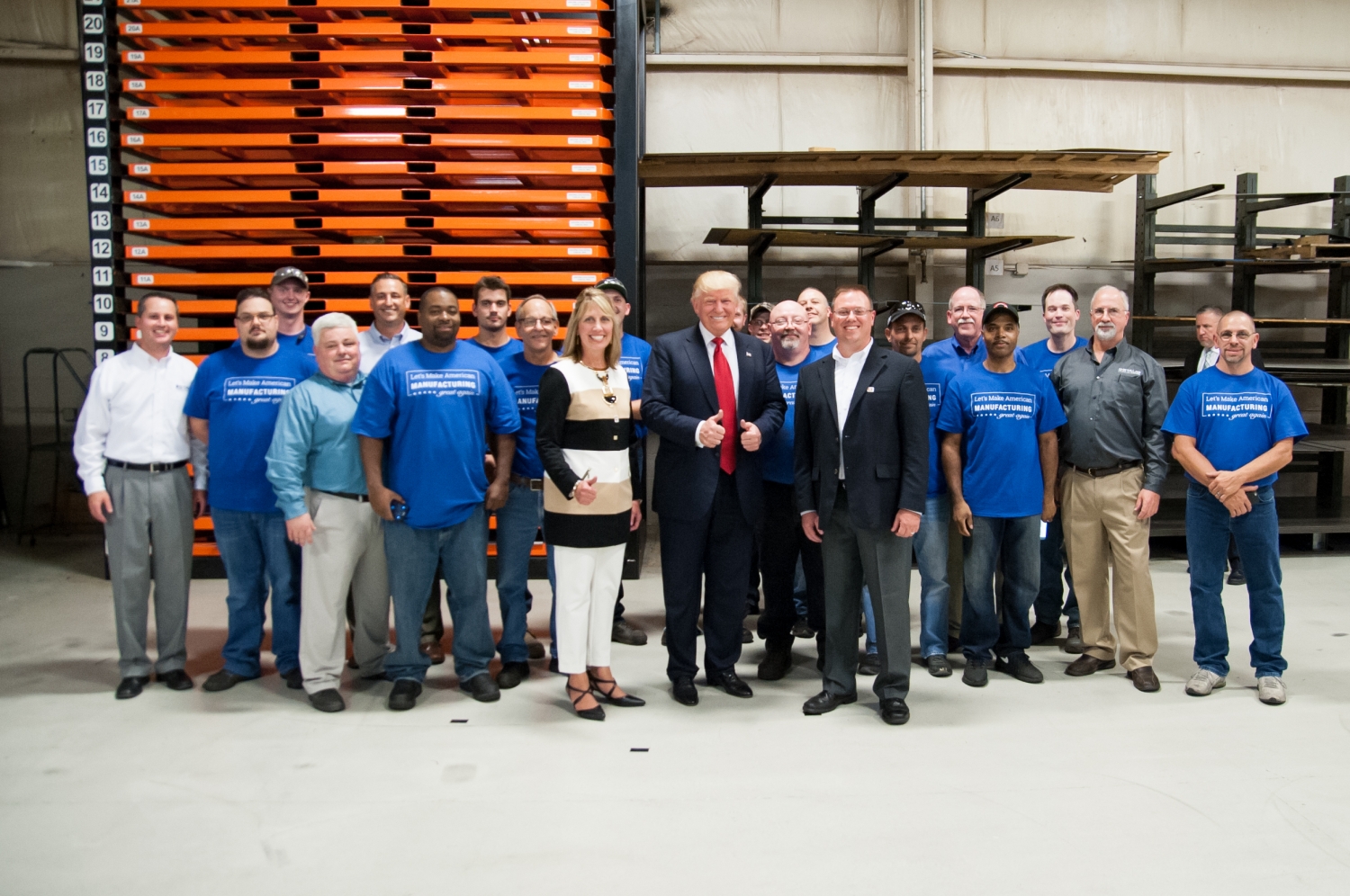 Donald Trump visits Staub Manufacturing